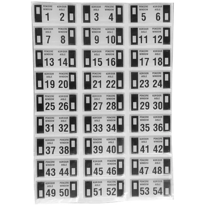 ÜLÉS SZÁMOZÁS 1-54 ÜLÉS SZÁMOZÁS 1-54