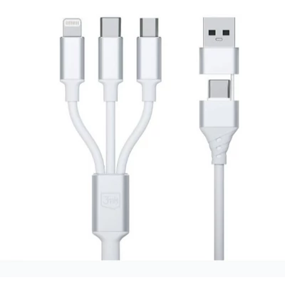 USB töltőkábel Mini-USB csatlakozóval 3IN1