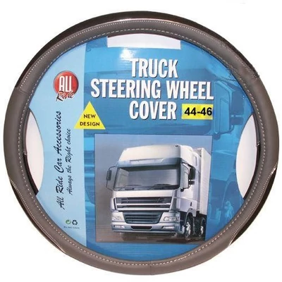 Kormányvédő bőr hatású fekete 47-48 cm